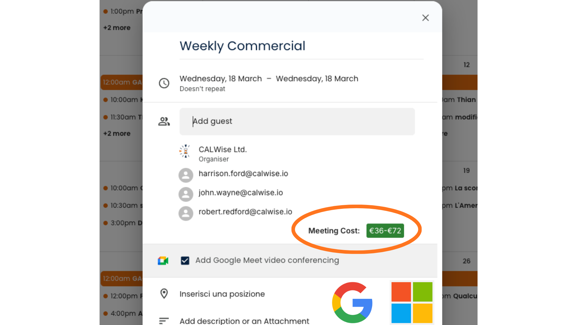 Automatic Synch - Google & Microsoft Calendar Integration