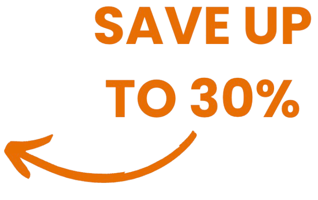 Save up to 30%